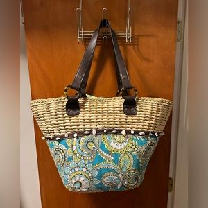 Vera Bradley Peacock Paisley Oversized Beach Bag